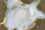Colorful Polished Thunderegg Half - Nevada #337800-1